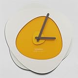 Giallobus - Orologio Bilay - Bokeh - Legno Mdf - Premium 45x45cm - 13 - Egg - Artigianale Made in Italy - Silenzioso - Idea regalo - Moderni doppio livello