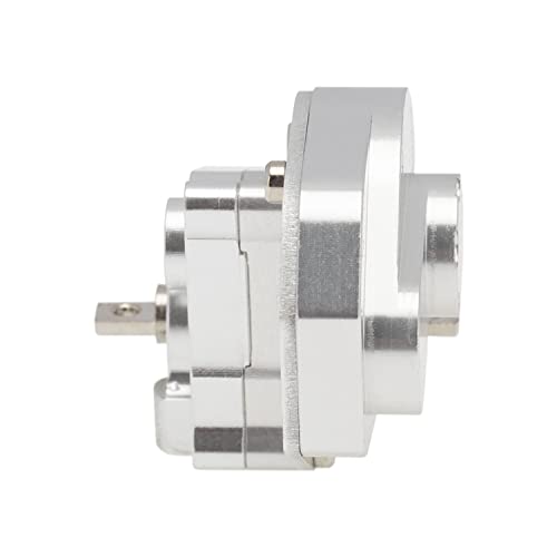 DKKY SCX24 Transmission Complete Gearbox for Axial SCX24 Bronco C10 JLU Gladiator Deadbolt 1/24 RC Crawler Upgrade Parts (Silver)