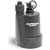 Superior Pump 91250 1800GPH Thermoplastic Submersible Utility Pump with 10-Foot Cord, 1/4 HP