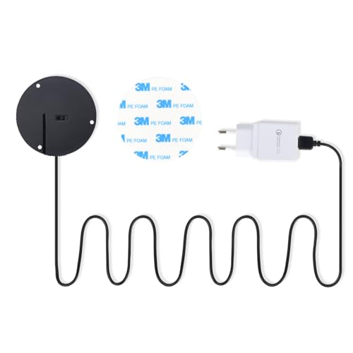 Kalb Bezprzewodowa ładowarka 15W niewidoczna 85 mm x 13,5 mm uniwersalna chroniona ładowanie indukcyjne USB QC 3.0 Plug & Play czarna