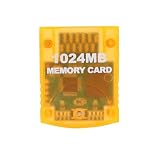 GGFOXLEW Large Capacity 1024MB Game Memory Card, High Speed ABS 1024MB Memory Cards with Flash Core Compatible with Game Consoles, 1.77x1.38x0.28in, Orange
