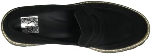 DV Dolce Vita Womens Temecula Loafer, Black Faux Suede, 9 US | Image 4