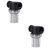 DOITOOL 2pcs Transparent Pre-Filter Purifier Tool for Kitchen Sink Interface Mesh Network Easy Installation High Efficiency Water Filter and Leakproof Design
