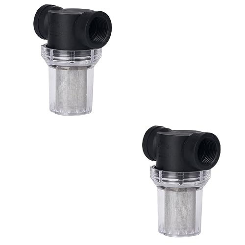 DOITOOL 2pcs Transparent Pre-Filter Purifier Tool for Kitchen Sink Interface Mesh Network Easy Installation High Efficiency Water Filter and Leakproof Design