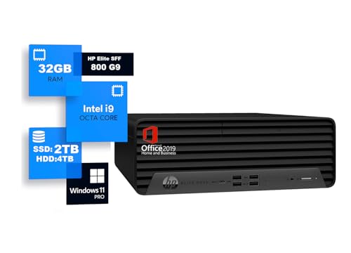 yςݕiz HP Elite SFF 800 G9 Intel 12Core i9/ RAM:DDR5 32GB/SSD:2TB+HDD:4TB/ É/4K HDRΉ/DP/HDMI/Office2019 H&Bt/Win11 Pro