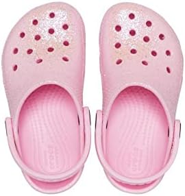 Crocs Kids Classic Glitter Clogs, Flamingo, 8 US Unisex Toddler | Image 4
