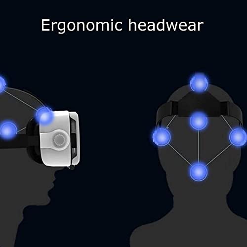 KLLZHY VRヘッドセット VR 3DバーチャルリアリティヘッドセットVRメガネGoggles電話&アンドロイド 2Kアンチブルーレンズ KLLZHY11 の商品画像 1