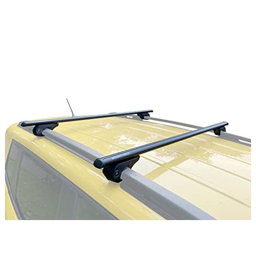 BrightLines 53" All Black Universal Crossbars Roof Racks Compatible with Raised Roof Side Rails for Kayak Luggage ski Bike Carrier, a Set of 2 (Black)