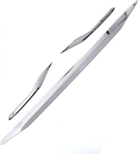 【Tobavite】アルファード30系&ヴェルファイア30系 トヨタ対応品 外装品 リアモール アンダーパネルモール リアバンパーガードトリム ガーニッシュ 鏡面仕上げシルバー 3Pcs「前期・後期通用」