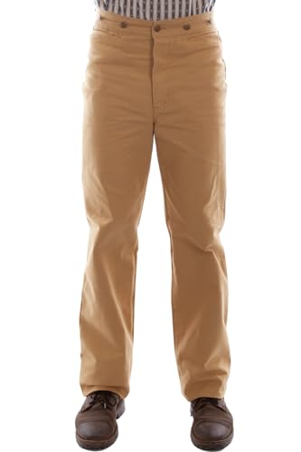 Scully Western Pants Mens Durable Canvas Rugged 38 x 36 Wheat F0_RW040
