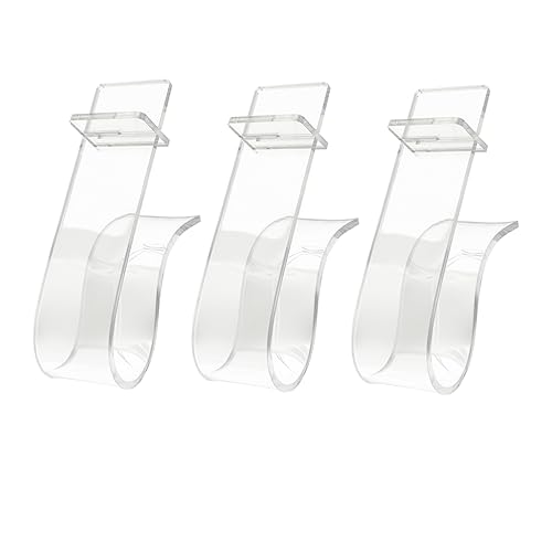 Cabilock 3pcs Acrylic Shoe Display Holder High Heel Stand for Fashion Shoes Transparent Rack for Home Store and Mall Sturdy Space Saving Design for Neat Organization