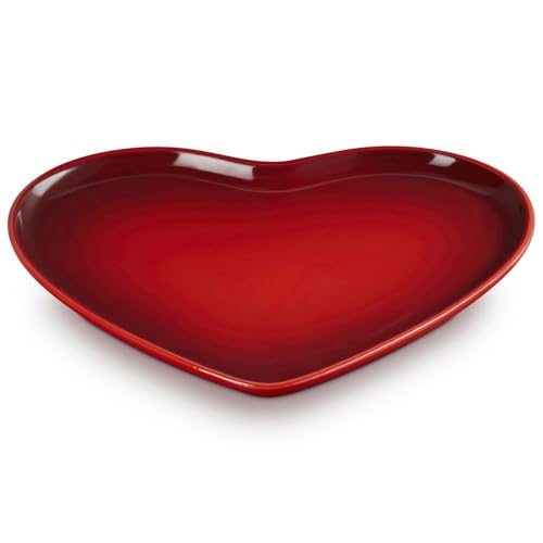 Le Creuset Herz Kirschrot 32cm Servierschale L'Amour Kollektion