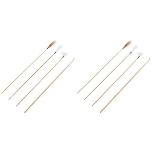 DOITOOL 2 Sets of Ear Wax Removal Tools Bamboo Handle Earwax Removal Sticks Earwax Pickers Adults Ear Cleaning Kit