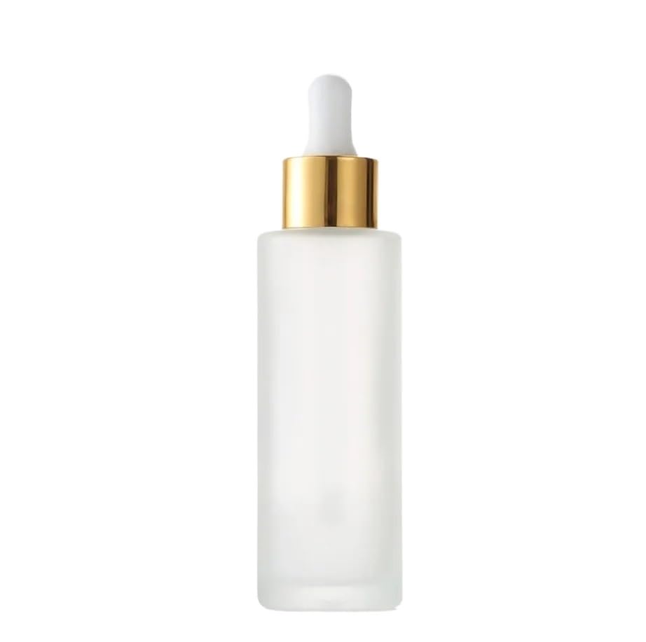 20 szt. 20-35 ml Mrożone szklane butelki z zakraplaczem Cylindryczne puste pojemniki do dozowania cieczy(A Silver White drop,35ml)