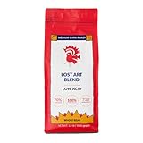 Puroast Low Acid Coffee Whole Bean | Lost Art Whole Bean | Medium Roast | High Antioxidants & High pH |No Bitter Aftertaste | Reduced Heartburn & GERD | Suitable for Cold Brew - 2.2 LB