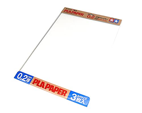 Pla-Paper Tamiya 0.2mm B4 láminas de plástico para maquetas