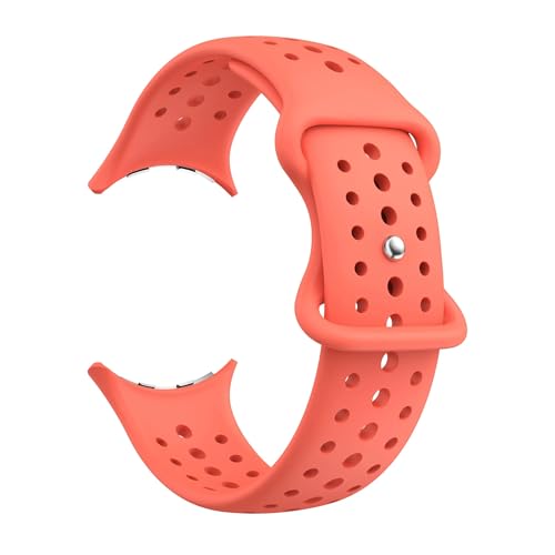 [XGYOMVB] Watch 4 41mm/45mm�Ή� �N���V�b�N�����o���h �ʋC���X�|�[�c�X�g���b�v(Pink orange,Pixel watch 2 1)