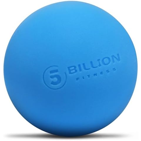 Massage Lacrosse Balls for Myofascial Release, Peanut Massage Ball, Mobility Ball for Physical Therapy - Deep Tissue Massage Tool for Trigger Point Therapy, Muscle Relaxer,Yoga Therapy Blue Cover
