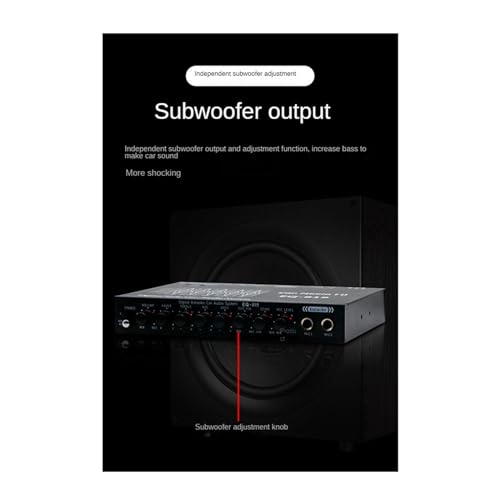 Égaliseur paramétrique de voiture EQ-819 filtre audio multifonction
