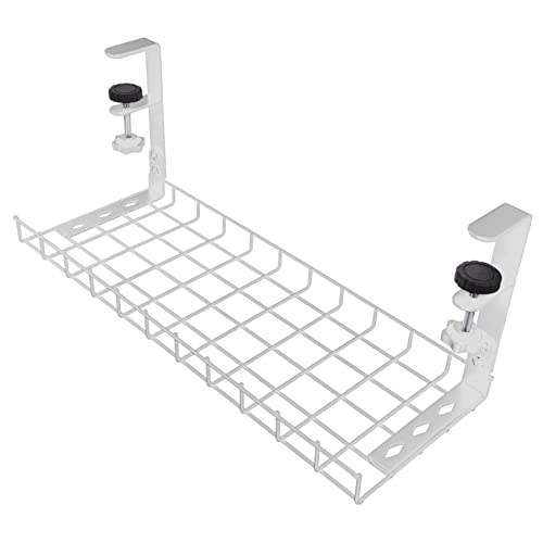 TEHAUX Under Desk Cable Organizer Tray for Power Strips
