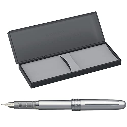 Image of Platinum Fountain Pen, Plaisir Fine Nib, Ice White (PGB-1000B-#3-F)