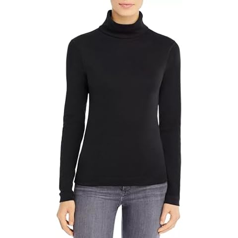 Three Dots Heritage Rib Long Sleeve Turtleneck Black 1 SM (US 2-4) Cover