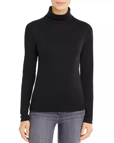 Three Dots Heritage Rib Long Sleeve Turtleneck
