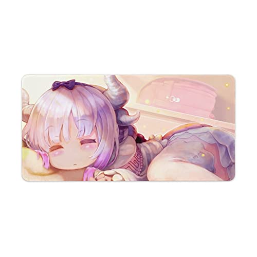 アニメ ゲーミング マウスパッド 大型 小林さんちのメイドドラゴン トール オフィスデスクマット おしゃれ プレイマット 滑り止 快適操作性 多機能 可愛い 滑り止め コンピューターデスクマット 柔軟 長方形 デスクマット ゲーム オフィス ホーム用 男女