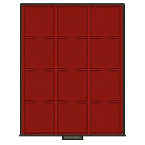 Box Monnaies FUMÉ LINDNER 12 cases de 68x68 mm rigides et emboîtables