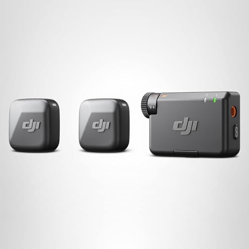 DJI Mic Mini (2 TX + 1 RX), Detail-Rich Audio, Wireless Lavalier Microphone for Camera/Android, 2-Person Vlog, Team Production