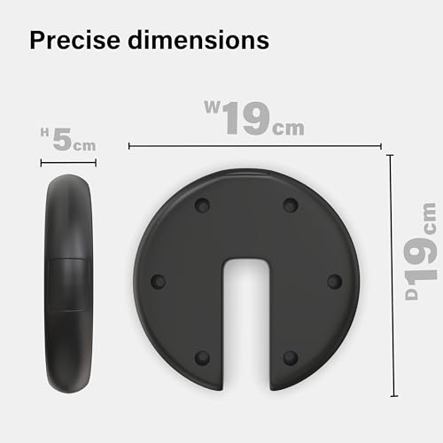 Vivo Technologies Set of 4 Round Canopy Tent Leg Gazebos Weights Secure Anchor Gazebo Camping Outdoor Events Market Stall- 9.4kg Total Weight