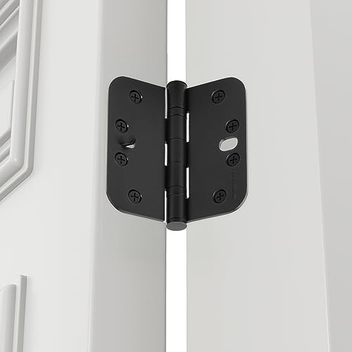 Goldenwarm 3 Pack Ball Bearing Security Door Hinges For Exterior & Interior Doors 4Inch Matte Black Stainless Steel Heavy-Duty Hinges For Outswing Doors thumb #5