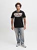 JACK & JONES Male T-Shirt Plus Size Logo T-Shirt, Black, 4XL #3