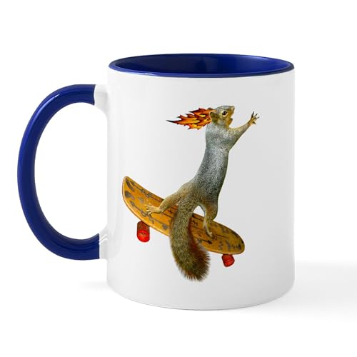 CafePress Skateboarding Squirrel Mug 11 oz (325 ml) Ceramic Coffee Mug