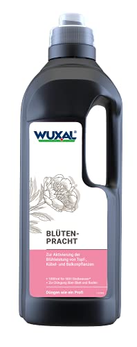 Wuxal Blütenpracht 1L - 1000 ml - Spezialdünger zur Aktivierung der Blühleistungen von Topf-, Kübel- und Balkonpflanzen für üppige Blütenpracht und lange Blütezeit