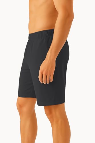 Image of NINQ Workout Half Pant for Man | Gym Shorts for Men with Drawstring Waist & 2 Zipper Pockets | Stylish Lightweight Shorts Pant for Men Sports