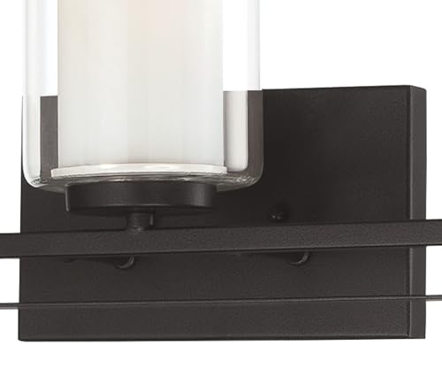 Image of Minka Lavery 6103-66 Parsons Studio Vanity Bath Light, 3-Light, 300 Total Watts, 24-in H x 8.75-in W, Sand Coal Black