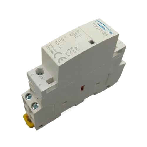 Contacteur modulaire 110V 25A TOCT1 rail DIN inverseur bipolaire 2NO domestique