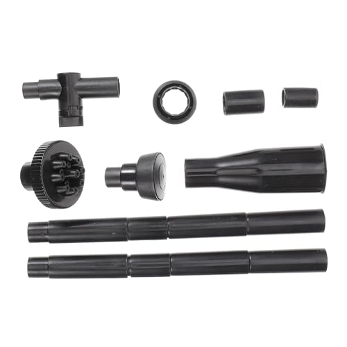 ibasenice 1 Set Fountain Head Fountains Water Fountain Nozzle Outdoor Pond Fountain Nozzle Spray Head for Garden Hose Jet Small Pond for Fish Pond Replacement Garden Waterfalls Plastic Black