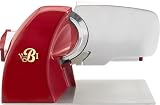 VBI Milano Home Line Plus 200 Electric Slicer, 8in Blade, Red