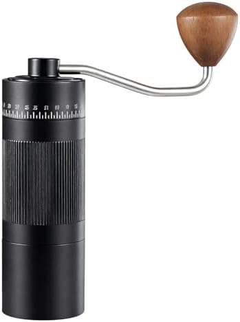 OEBUAFI Manual Coffee Grinder 55 Adjustable Settings 22g Capacity Hand Coffee Bean Mill with Ergonomic Handle for Home Travel Brewing (Black) - 5