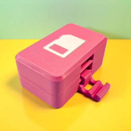 Image of ShopSentosa MicroSD + SD Cards Storage Case (12 microSD + 12 SD Cards) Durable Heavy Duty Reliable Memory Storage Box