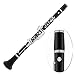 Standard Clarinet Professional Ebony Wooden Bb Soprano18 Key Clarinet Silver Plated Keys Pads with Case Beginner Clarinet