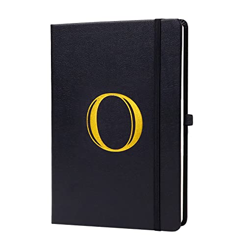 Carnet de notes A5 en cuir noir de 200 pages avec index A-Z pour réunion