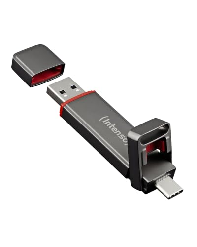 Intenso UX100 Clé SSD Externe avec USB-C & USB-A, Double Port, 250 Go