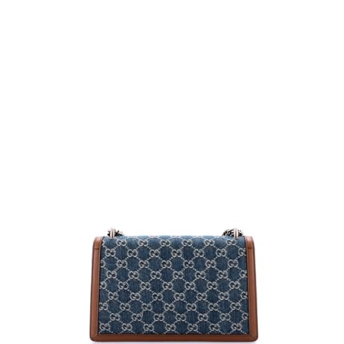 Pre-Loved Dionysus Bag GG Denim Small, Blue3