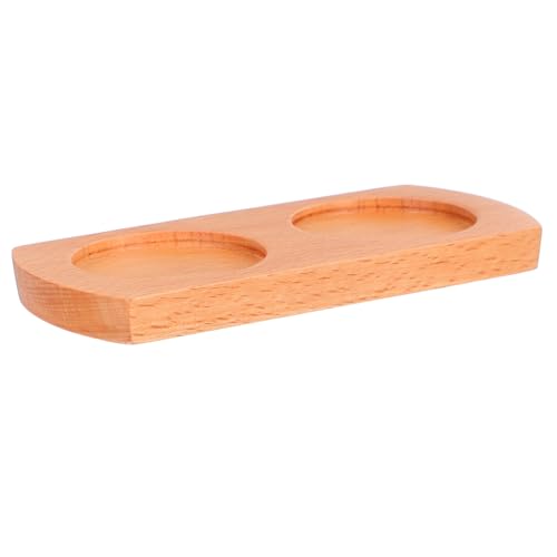 LOORGVEL 木製トレー キッチンカウンター用ペッパーグラインダー底座 滑り止め安定サポート 清掃簡単 研磨器置き台 モダンデザイン調和木製