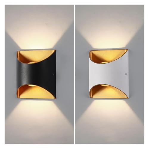 Apliques de pared LED para sala de estar y exteriores impermeables de 6W blanco frío 3
