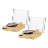 Bricolage : ce modèle DIY permet la décoration, vous permettant de concevoir et de construire vos propres scènes de maison de poupée uniques, modèle de tourne-disque, mini tourne-disque de maison de poupée