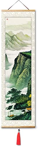 Pankers Chinesische Landschaft Leinwandrolle Wandbehang